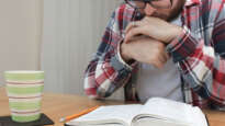 Man reading Bible