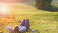 Woman resting in nature