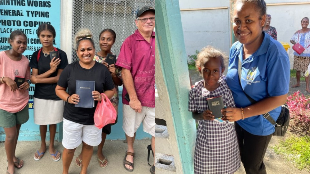 Bible distribution in the Solomon Islands