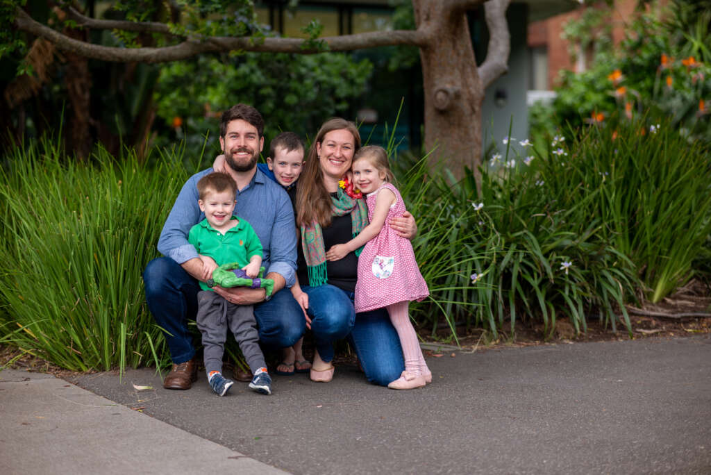 CMS missionaries Matt and Ellen Tyler with their children